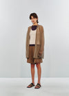 SWAYING 25 Early Autumn Seamless Outline Wool Cardigan SW-SW25PF1T14C2-QZ Light Brown
